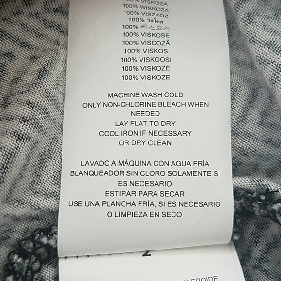 MICHAEL KORS Black & White Printed Top, size PM - Picture 6 of 6